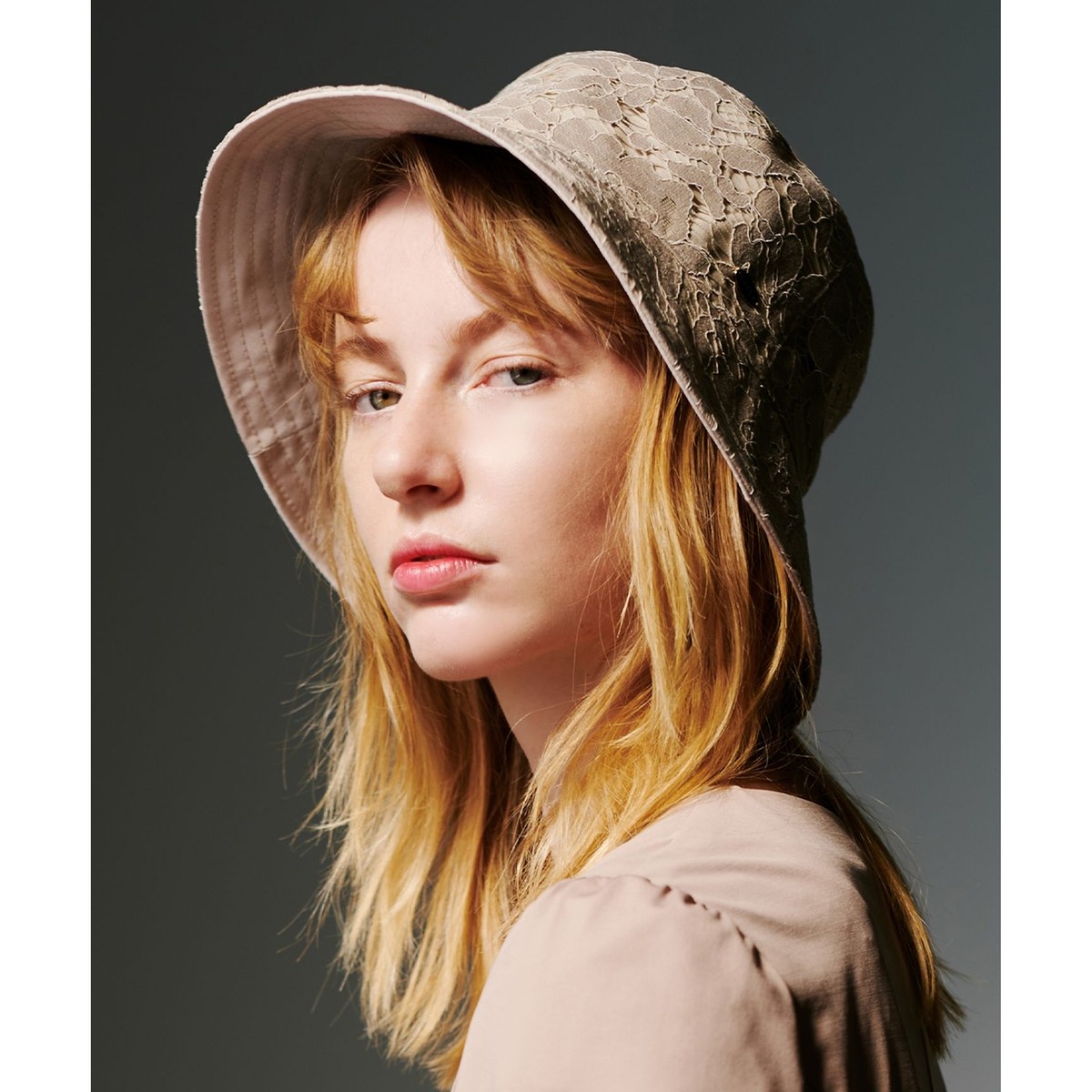 洗える！・紫外線90%カット・リバーシブル】LACE REVER BUCKET HAT