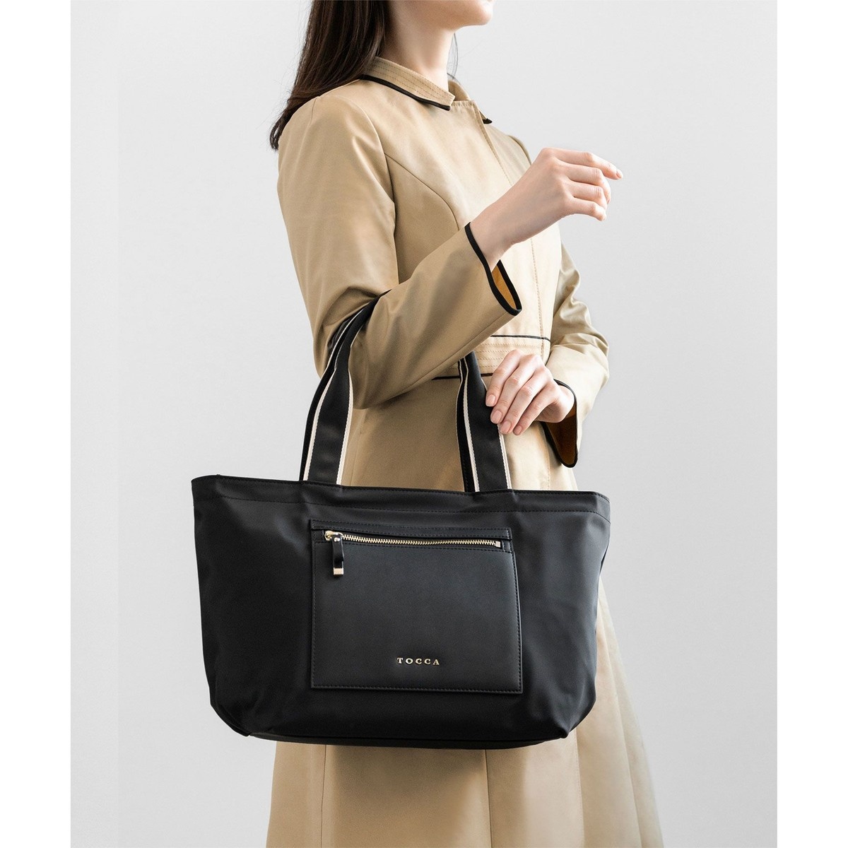 BICOLOR HANDLE DAILYTOTE トートバッグ   トッカTOCCA   BOT ...
