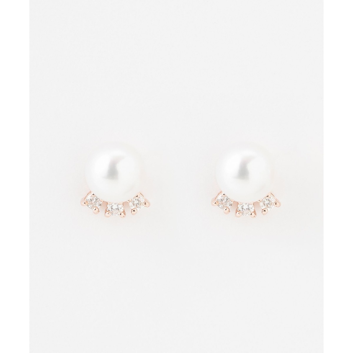 WEB限定】FRILL DIAMOND PEARL PIERCED EARRINGS K10イエロ | トッカ