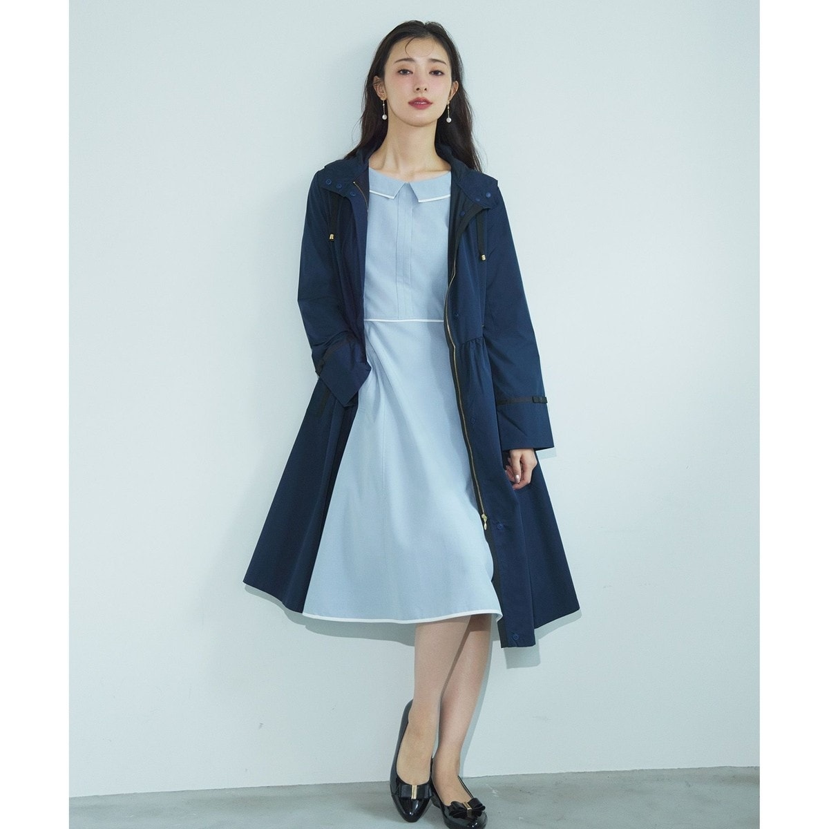 TOCCA 【撥水＆洗える！】ENVELOPE コート レインコート ベージュ TOCCA｜【撥水&洗える】ENVELOPE コート | Rakuten Fashion(楽天