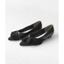 【大人百花掲載】【低反発クッション】FRILL PUMPS パンプス