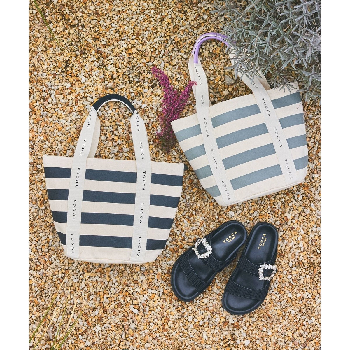 WEB＆一部店舗限定】DANCING TOCCA BORDERTOTE トートバッグ