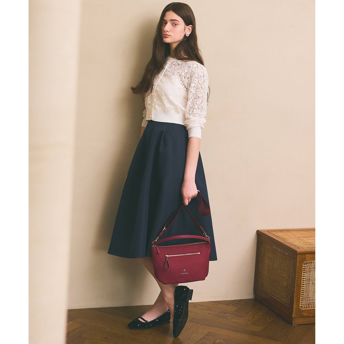 【TOCCA LAVENDER】Tulips Lace Skirt スカート TOCCA（トッカ）の「【WEB限定】【TOCCA LAVENDER】Tulips Lace