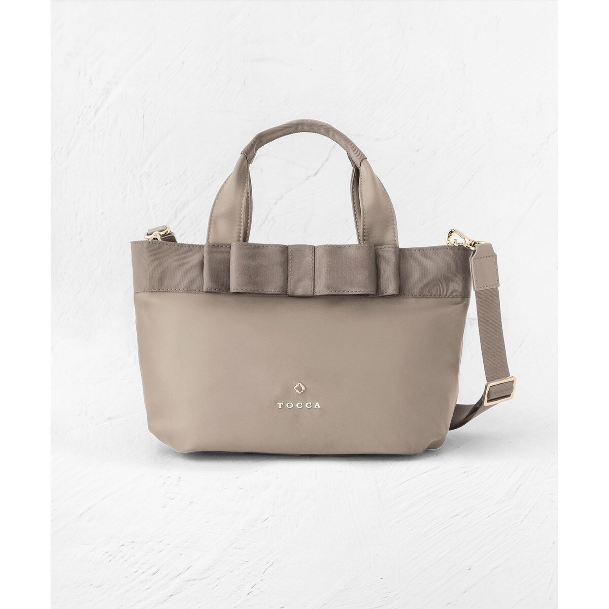 TINY RIBBON LEATHERTOTE トートバッグ | トッカ(TOCCA