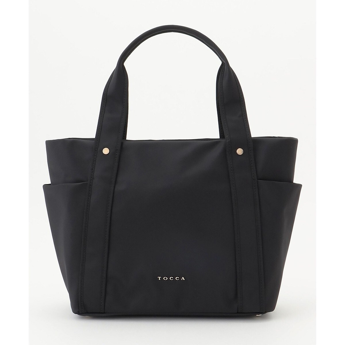 【美品】TOCCA ペタル　ナイロン　トートバッグ　L 黒　A4可 肩掛け可 美品】TOCCA ペタル ナイロン トートバッグ L 黒 A4可 肩掛け可