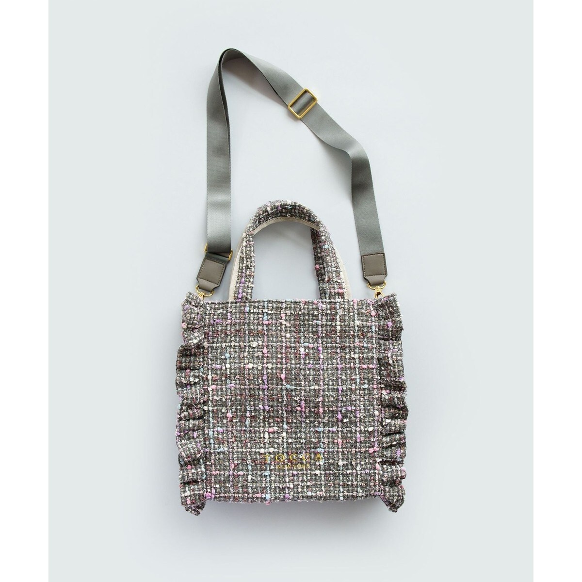 美品【TOCCA】WAVES MINIBAG ミニバッグ TOCCA WAVES MINIBAG ミニバッグ （ブラック系） -ファッション