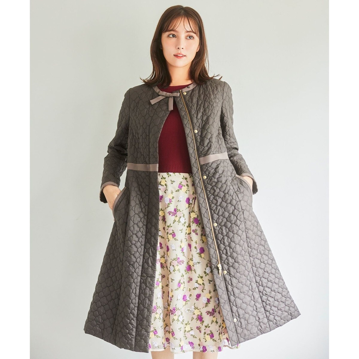 消臭】CLOVER CARPET キルト中綿ロングコート | トッカ(TOCCA