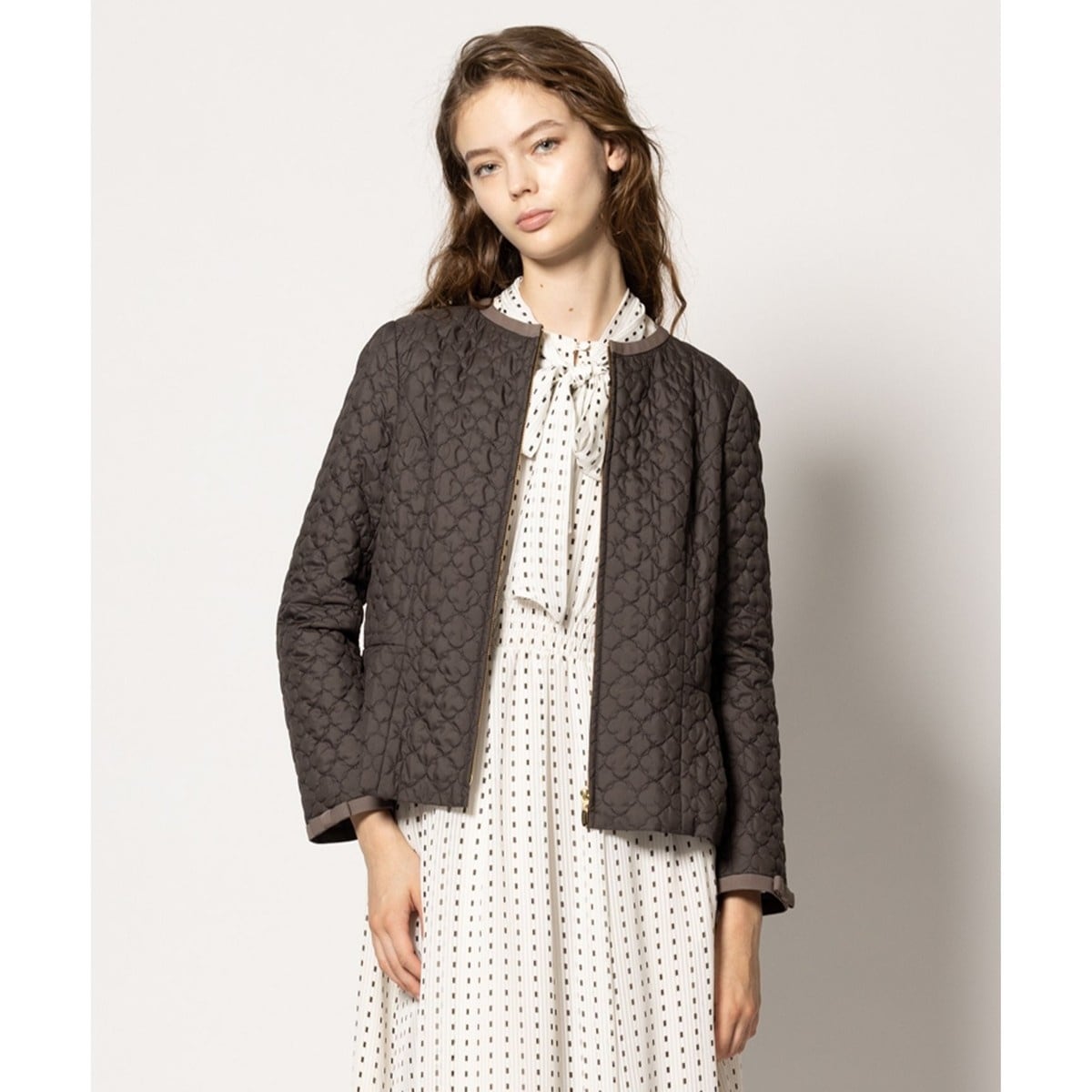 ラスト1点】ローズ刺繍ビッグカラーオーバーコート | アンアナザー