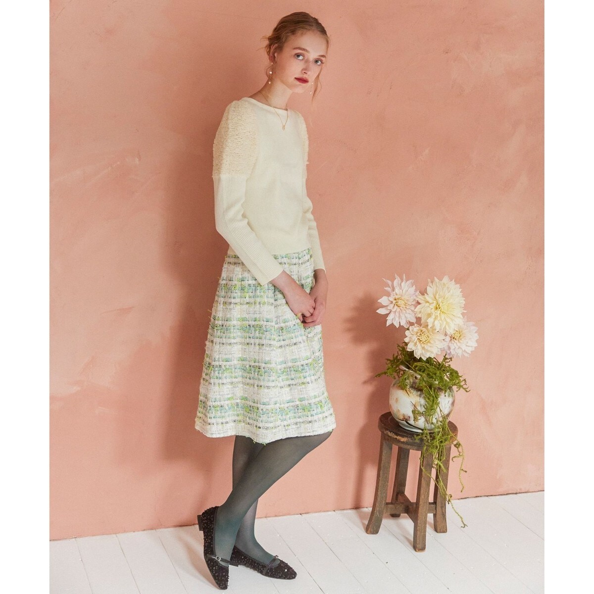 SEQUINS TWEED スカート | トッカ(TOCCA) | マルイウェブチャネル