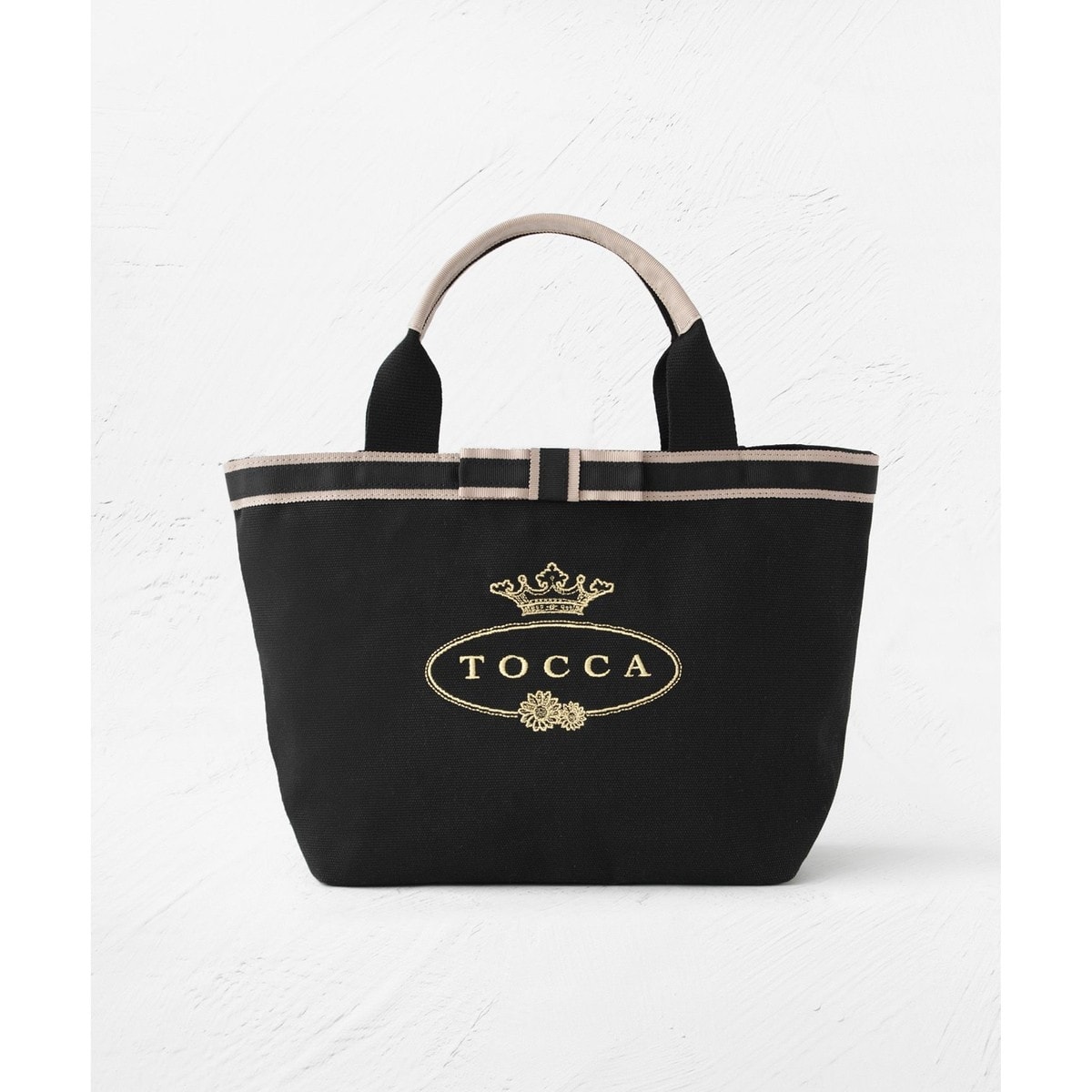 美品 TOCCA トッカ 2WAY キャンバス マザーズバッグ リボン 刺繡 美品 TOCCA トッカ 2WAY キャンバス マザーズバッグ リボン 刺繡