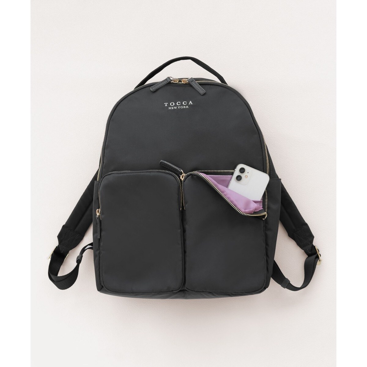 新品トッカtocca OCTUPLE リュック バックパックリボン　ブラック A4サイズ対応・撥水】OCTUPLE BACKPACK バックパック （リュック