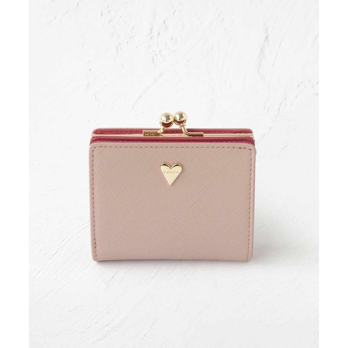TOCCA 長財布 ラウンドジップ リボン ピンク TOCCA トッカ 長財布 ラウンドファスナー レザー ピンク 花