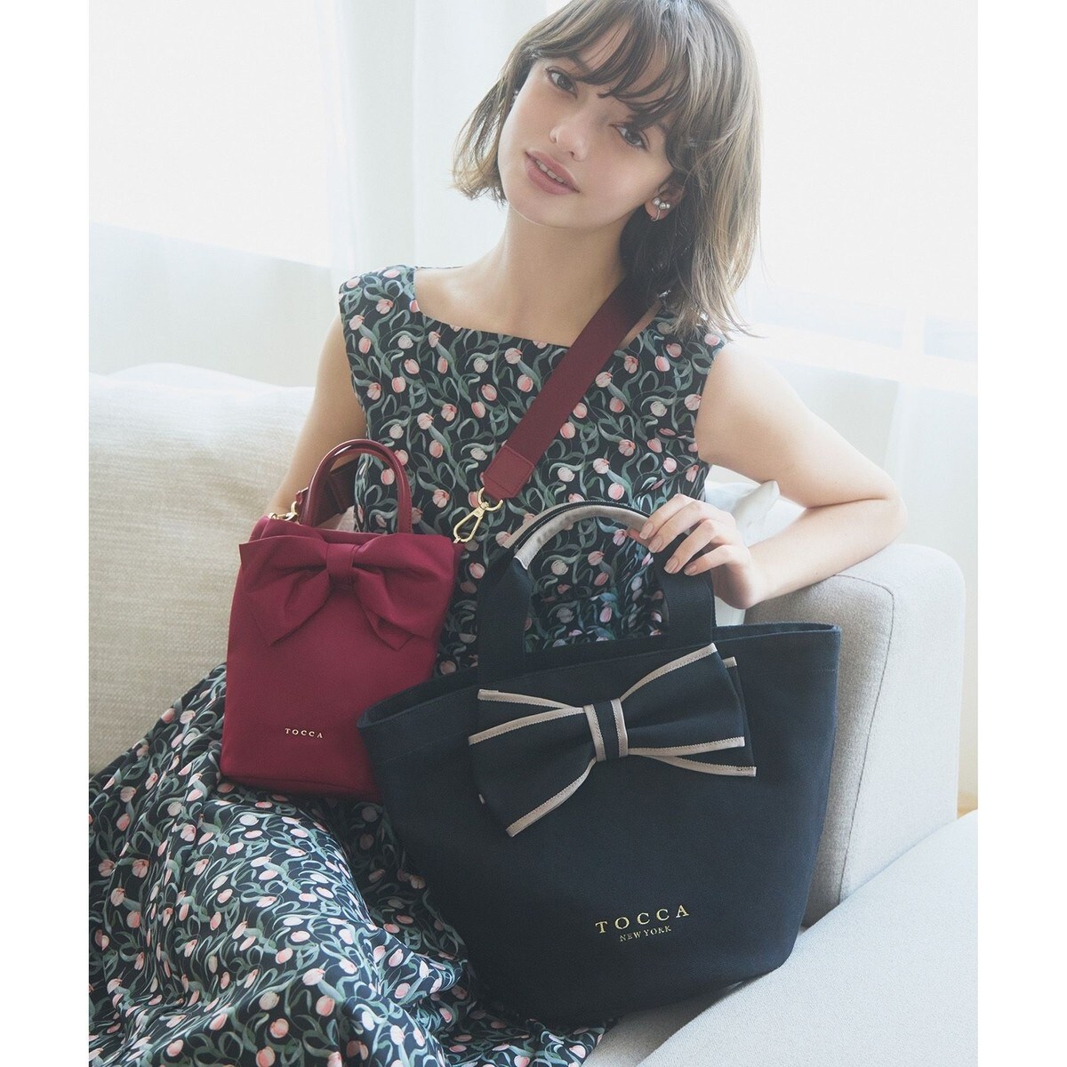 品揃え豊富で トートバッグ TOTE DAILY KNOT RIBBON | マルイ | トッカ(TOCCA) バッグ