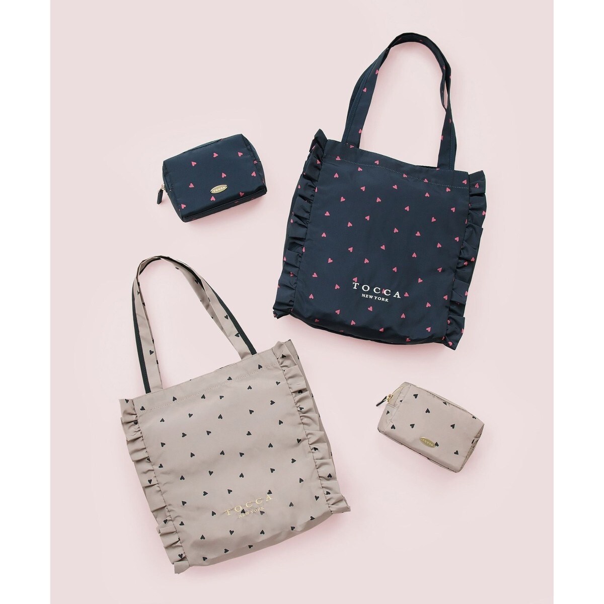 撥水】DANCING LOVE FRILL SUBBAG サブバッグ | トッカ(TOCCA