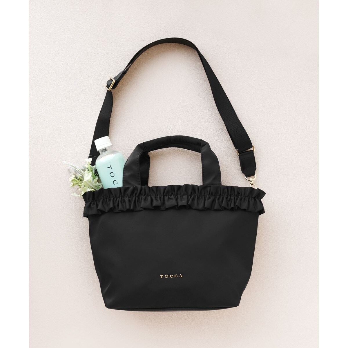 撥水】FRILL GARLAND NYLONTOTE トートバッグ | トッカ(TOCCA