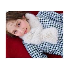 【百田夏菜子さん着用】【ブローチ取り外し可】BIJOUX RIBBON FURTIPPET ティペッ