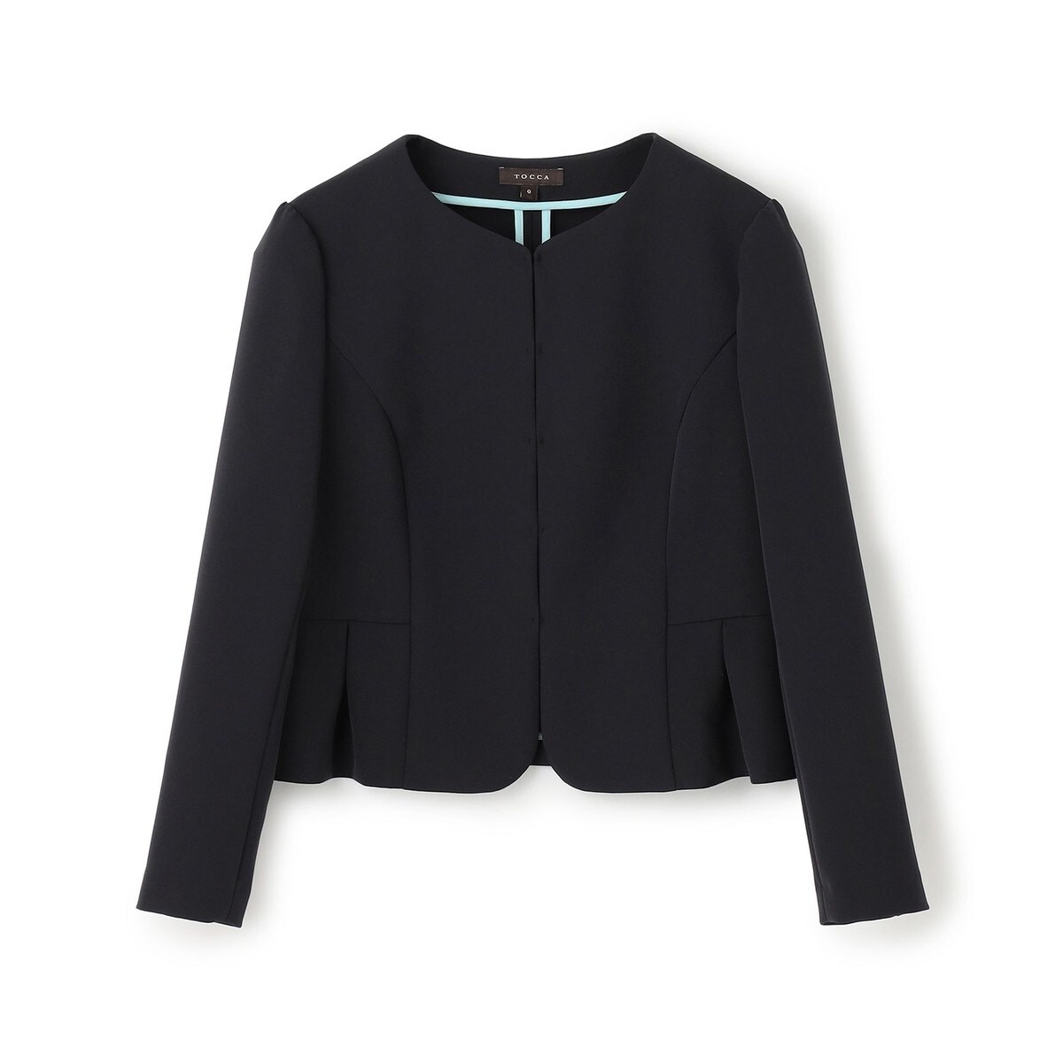 トッカ　ノーカラージャケット　ラグランリボン　美品✨ DAY CLOSET ジャケット ノーカラージャケット レディース 金釦