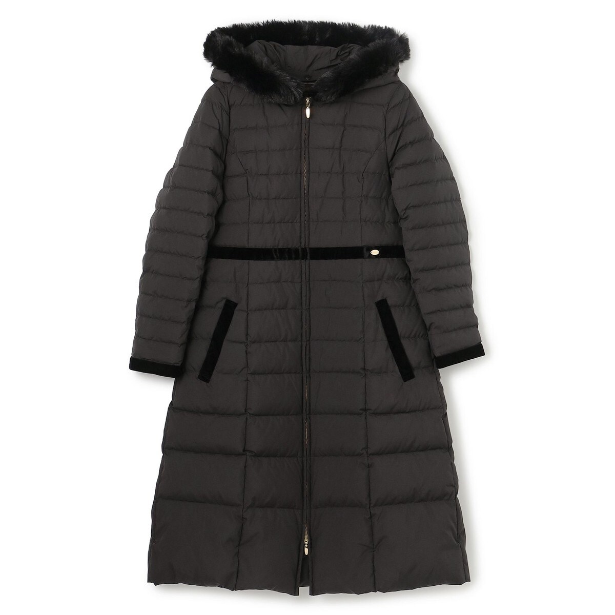 【美品】TOCCA トッカ　Wジップ　ドレスダウンコート　ブラック　0サイズ 美品】TOCCA トッカ Wジップ ドレスダウンコート ブラック 0