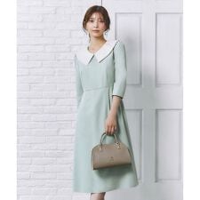 【八木アリサさん着用】【00サイズあり・消臭】FLYING SAUCER 七分丈ドレス