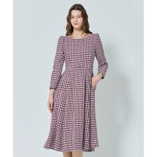 【百田夏菜子さん着用】【消臭】FROSTED CHECK TWEED ドレス