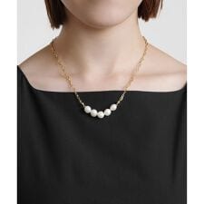 LINE PEARL NECKLACE 淡水パールネックレス
