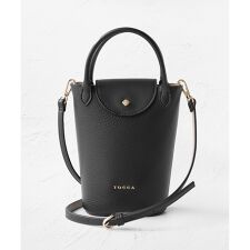 【八木アリサさん着用】PETAL SILHOUETTE LEATHER POCHETTE ポシェット
