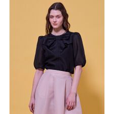 【八木アリサさん着用】【消臭】YOUR RIBBON ブラウス