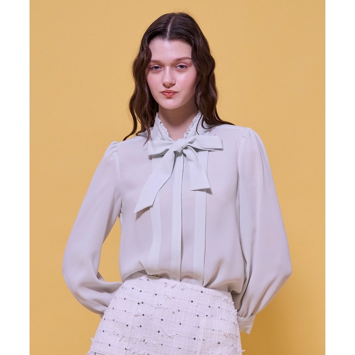 BOWTE/バウト 別注 ギンガムチェック フリルブラウス | イエナ(IENA