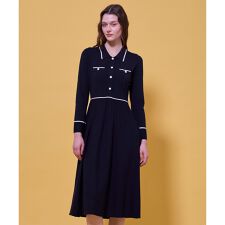 BI-COLOR KNIT DRESS ニットドレス