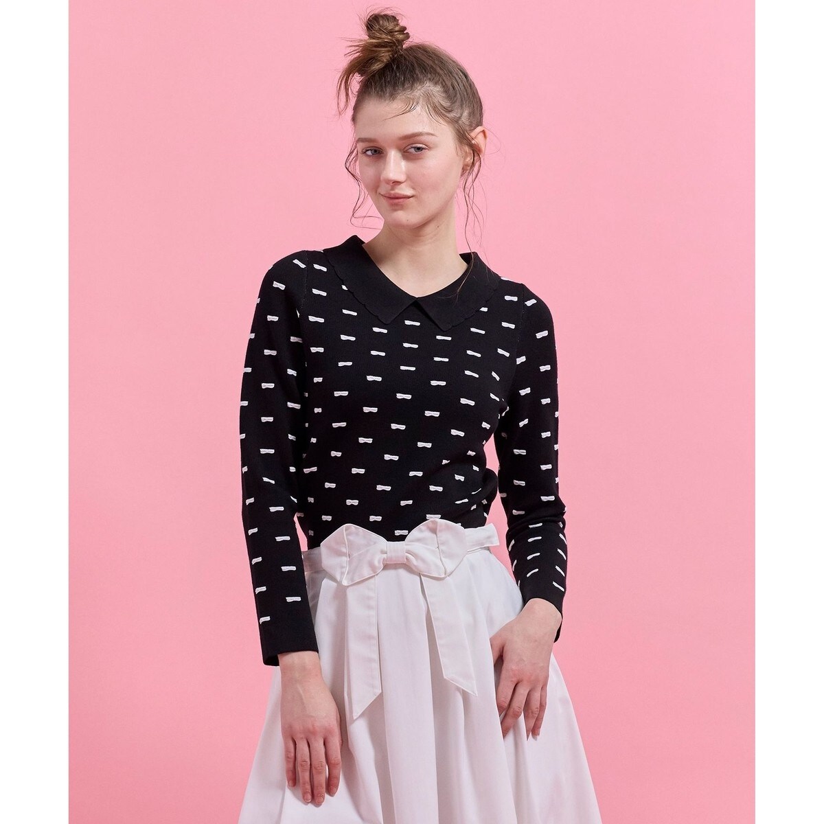 【chayさん着用】RIBBON BLOOM プルオーバー