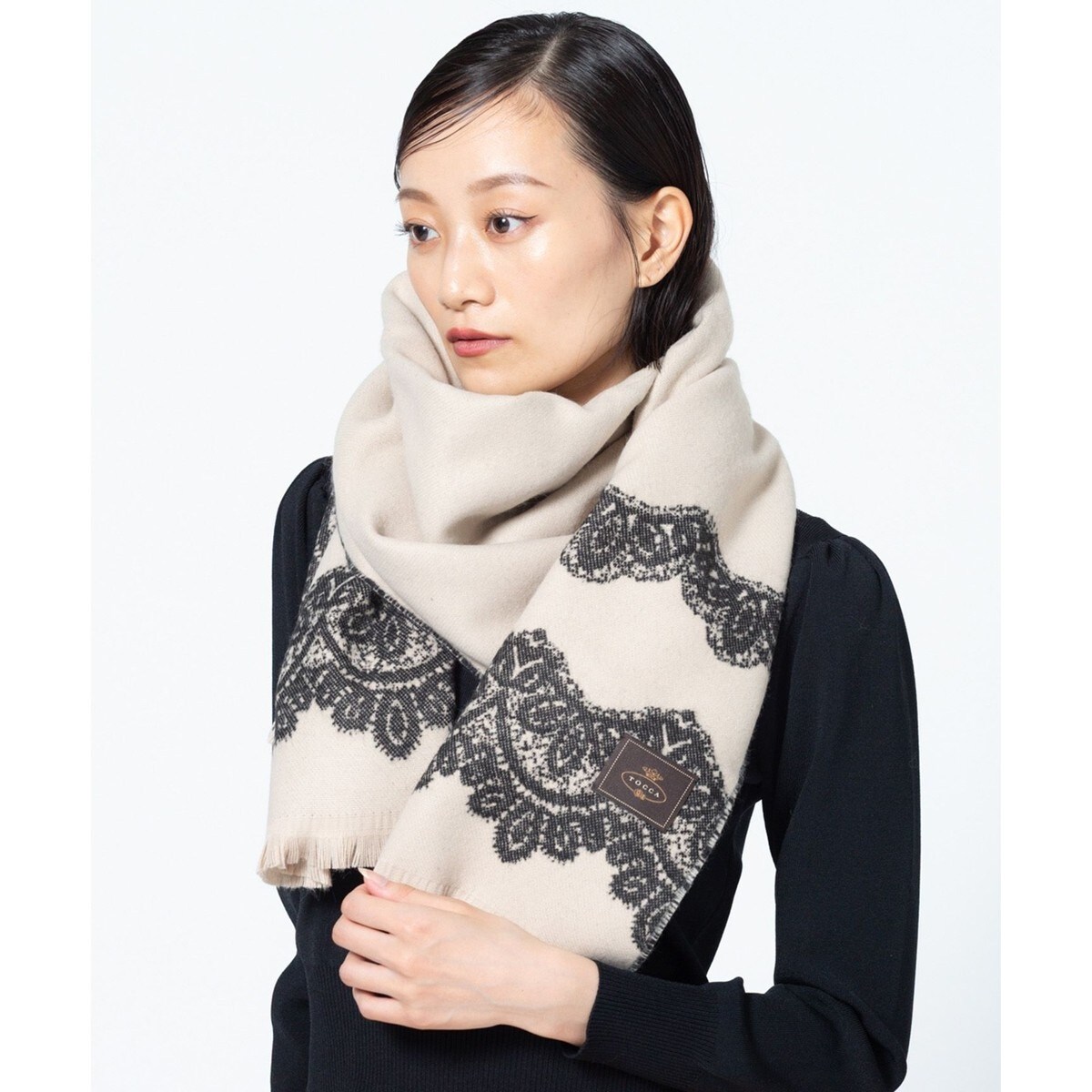 LACE JAQUARD WIDE STOLE ストール | トッカ(TOCCA) | マルイウェブ