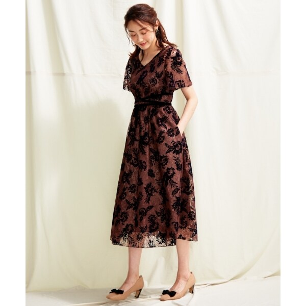 TOCCA LAVENDER】Flockey Lace ドレス