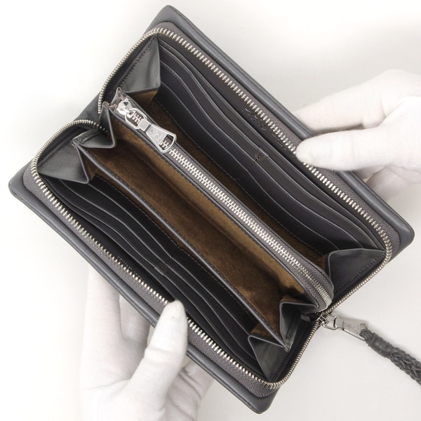 PID】柔らかくて使いやすい袋縫いレザーラウンド財布