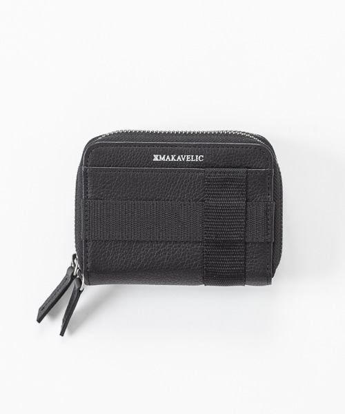 [�}���C]EMBOSS LEATHER KEY CASE WALLET�^���z/�}�L���x���b�N�iMAKAVELIC�j BLACK