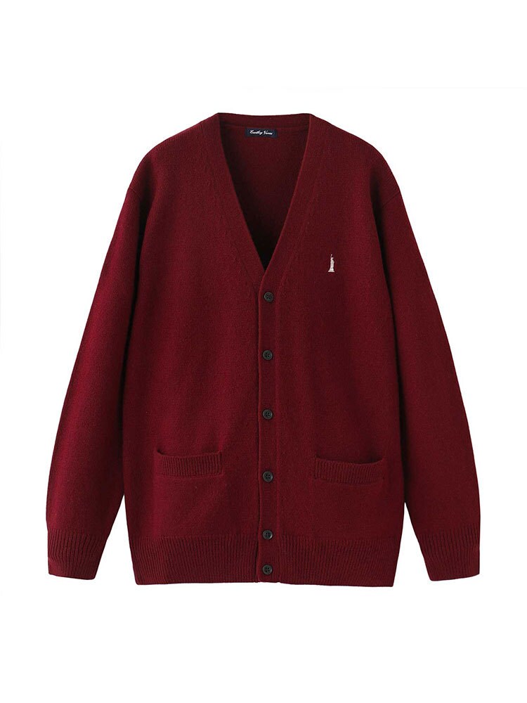 45R 細く カシミヤ100%カーディガン