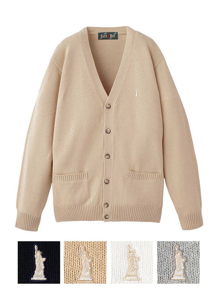 イーストボーイ（EAST BOY）/Venus 綿カーディガン〈12G〉【スクール】【学生】【通学】【学校】 Venus綿カーディガン〈12G〉【スクール】【学生】【通学】【学校】 綿