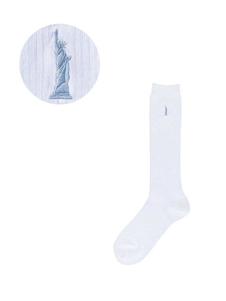 イーストボーイ ロング丈ソックス 6足セット EASTBOY イーストボーイ 靴下 13cm 全6色 学生靴下 イースト