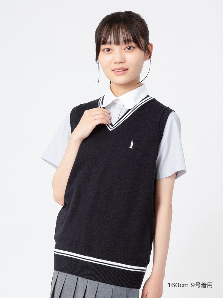 綿ベスト〈12G/ミント女神/COOLMAX〉【スクール】【学生】【通学】【学校】 綿ベスト〈12G/ミント女神/COOLMAX〉【スクール】【学生】【通学