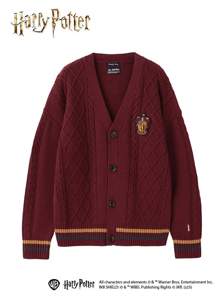 イーストボーイ（EAST BOY）/綿×アクリルカーディガン〈ハリー・ポッター/5G〉【スクール】【学生】【通学】【学校】 綿×アクリルカーディガン〈ハリー・ポッター/5G〉【スクール】【学生