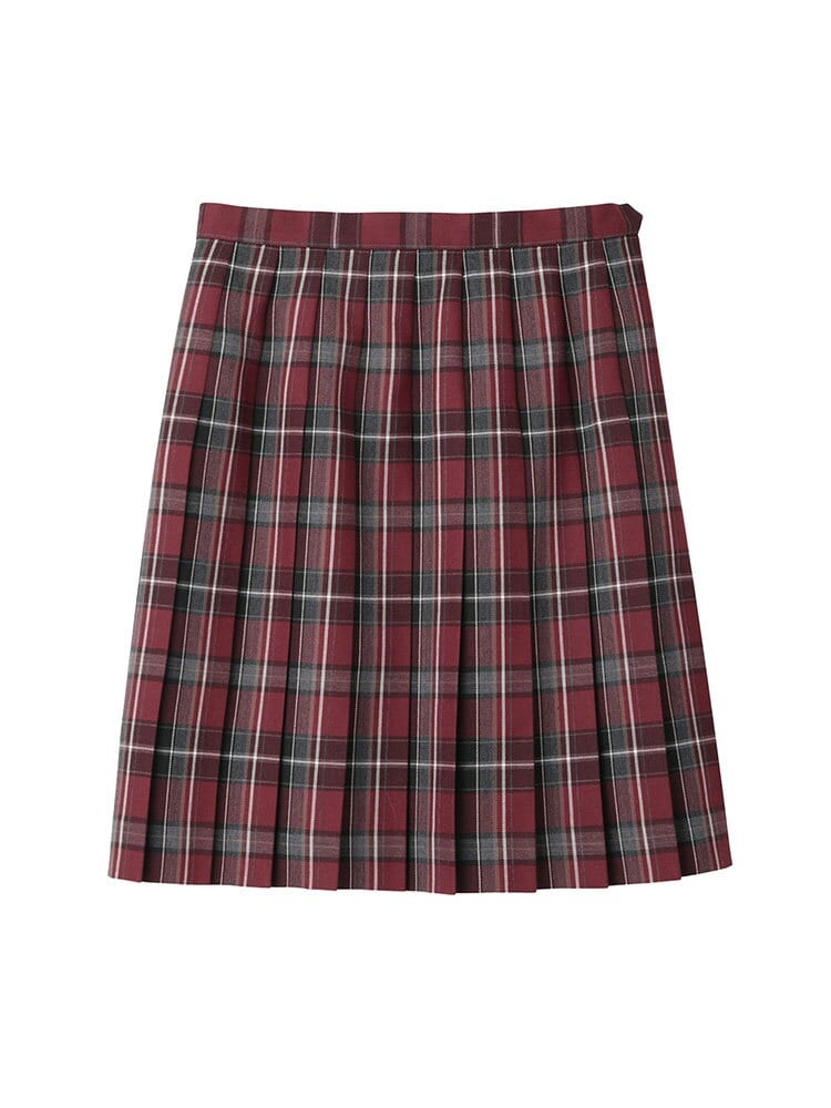 無地スカート〈48cm丈/裏地付〉【スクール】【学生】【通学】【学校