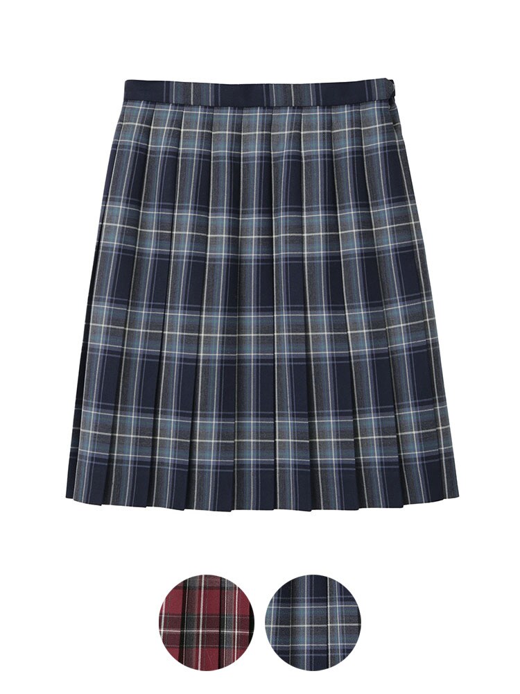 Venus チェックスカート〈48cm丈/裏地付〉【スクール】【学生】【通学