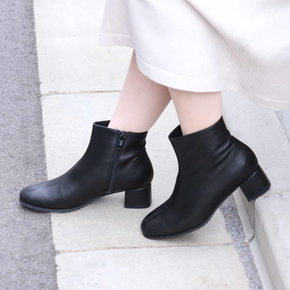 MODELLO 【撥水仕様】ソフトレザー ショートブーツ | モデロ(MODELLO