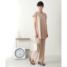 ヴァンスエクスチェンジ(VENCE EXCHANGE)のワッフルキーネックセットアップ＋ポーチ3点セット