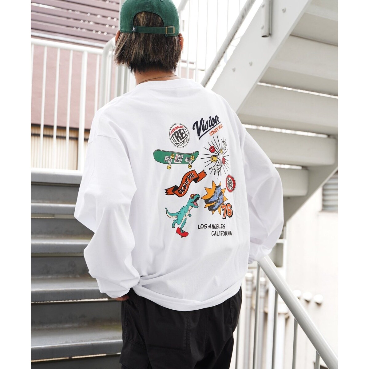 STREET VISION WEAR 80s Vintage USA製TM表記 マルチシャツ Street USA