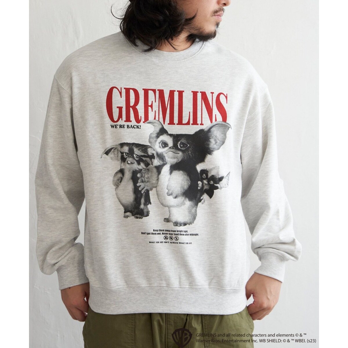 GREMLINS グレムリン フォトプリントトレーナー GREMLINS グレムリン フォトプリントトレーナー | ヴァンス