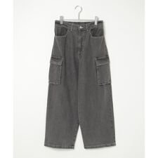 VISION STREET WEAR ビジョンストリートウェア ロゴデニムカーゴパンツ