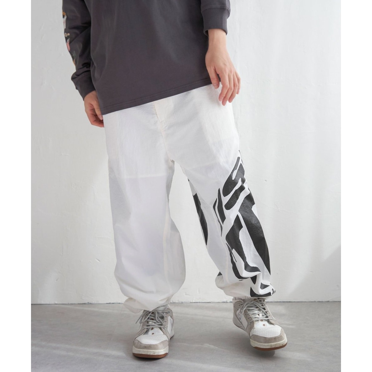 OPTICALSTAR LOGOナイロンパンツ VISION STREET WEAR ヴィジョンストリートウェア サークルロゴナイロン