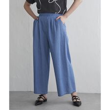 6.5OZデニム2タックワイドパンツ