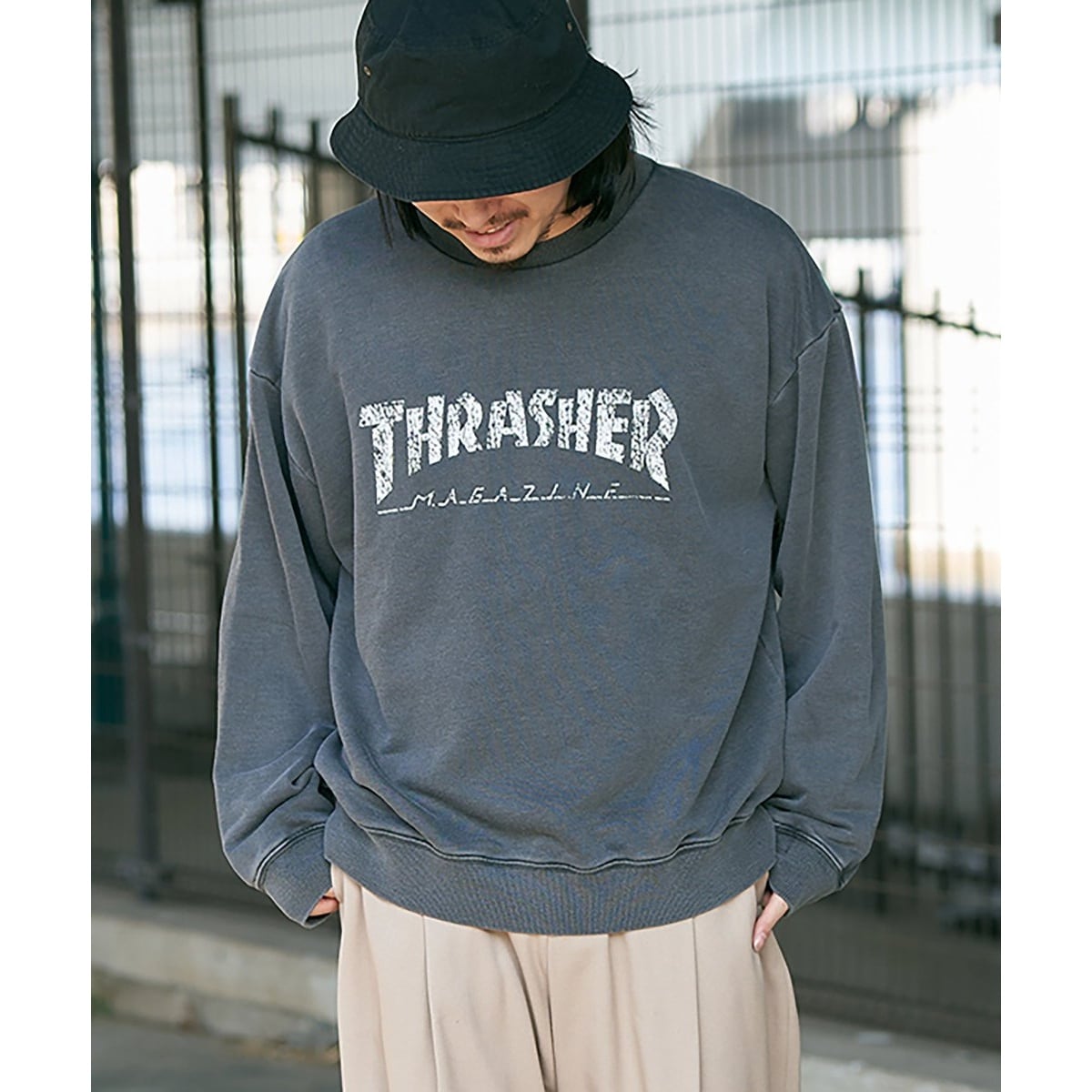 THRASHER スラッシャー ピグメントスウェット