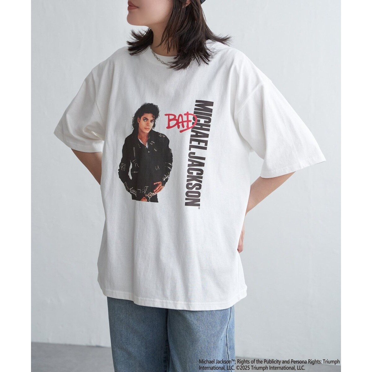 N*B様 Michael Jackson Tシャツ マイケルジャクソン　ヴィンテ Michael Jackson マイケル・ジャクソン BADプリントTee
